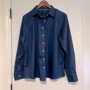 Lands’ End No Iron Pinpoint Oxford